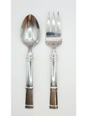 Ralph Lauren Montgomery Flatware Silverware Serving Fork and Spoon Vintage 90's